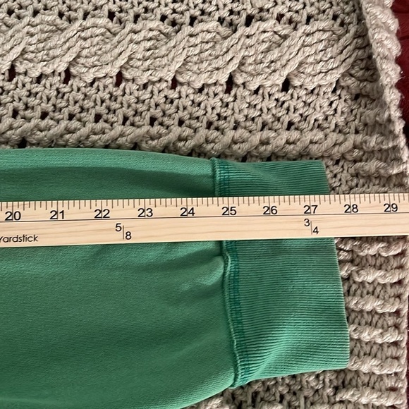 Aeropostale hoodie full zipper front men’s size XXL Green with logos, stained - Picture 12 of 14